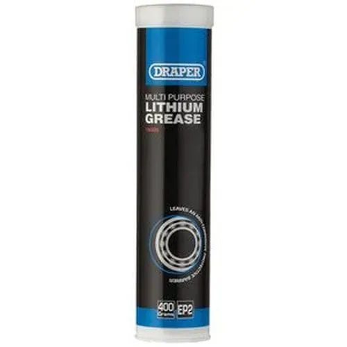Draper 18005 Multi-Purpose Lithium Grease, 400Ml Cartridge Dr-18005