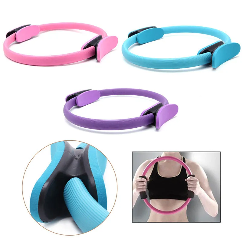 Dual Grip Pilates Yoga Wheel Training Tool