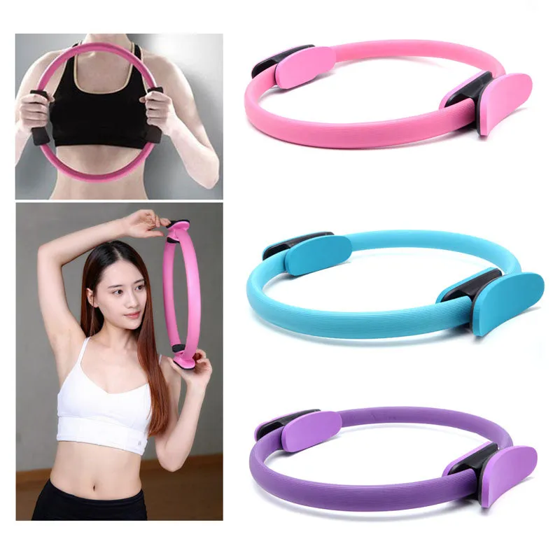 Dual Grip Pilates Yoga Wheel Training Tool
