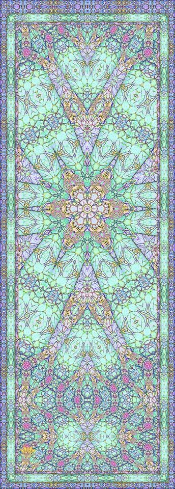 Eco Luxe Starburst Aqua Yoga Mat 3.5mm