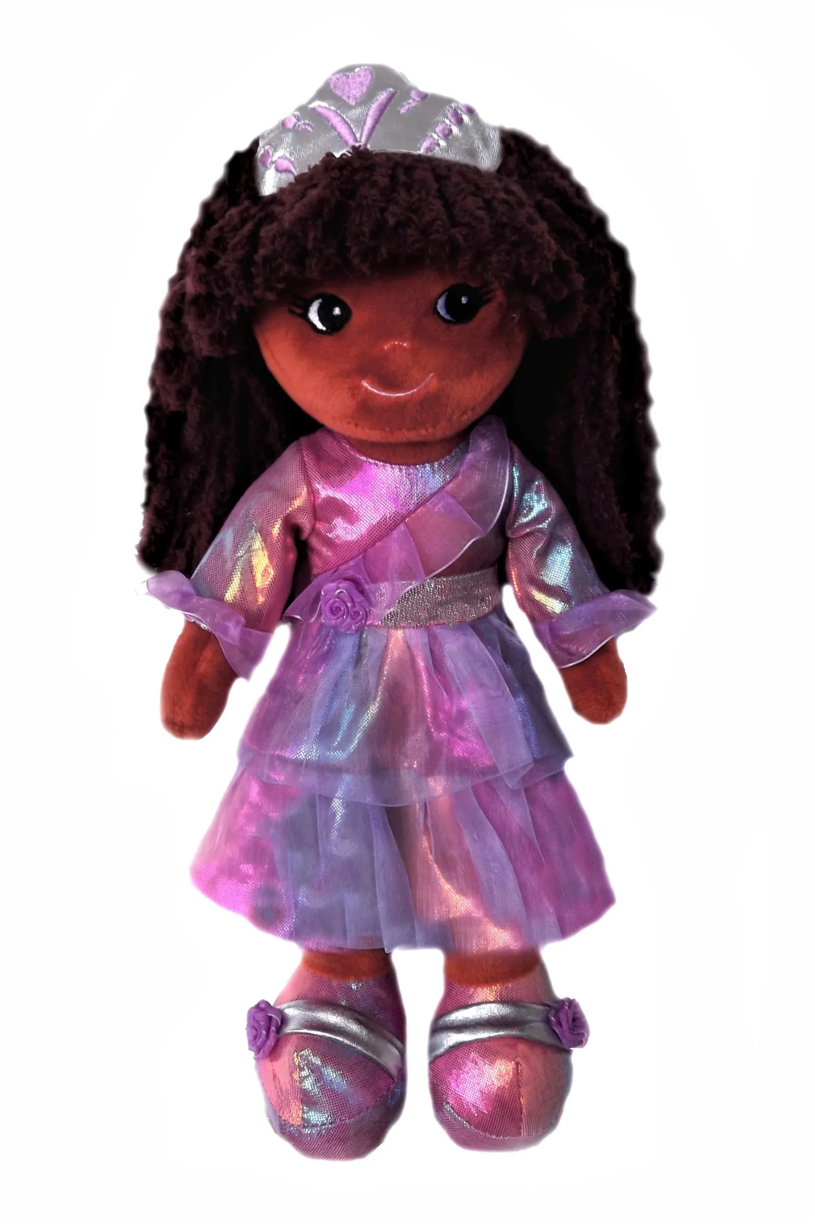 Elana Black Princess Rag Doll with purse