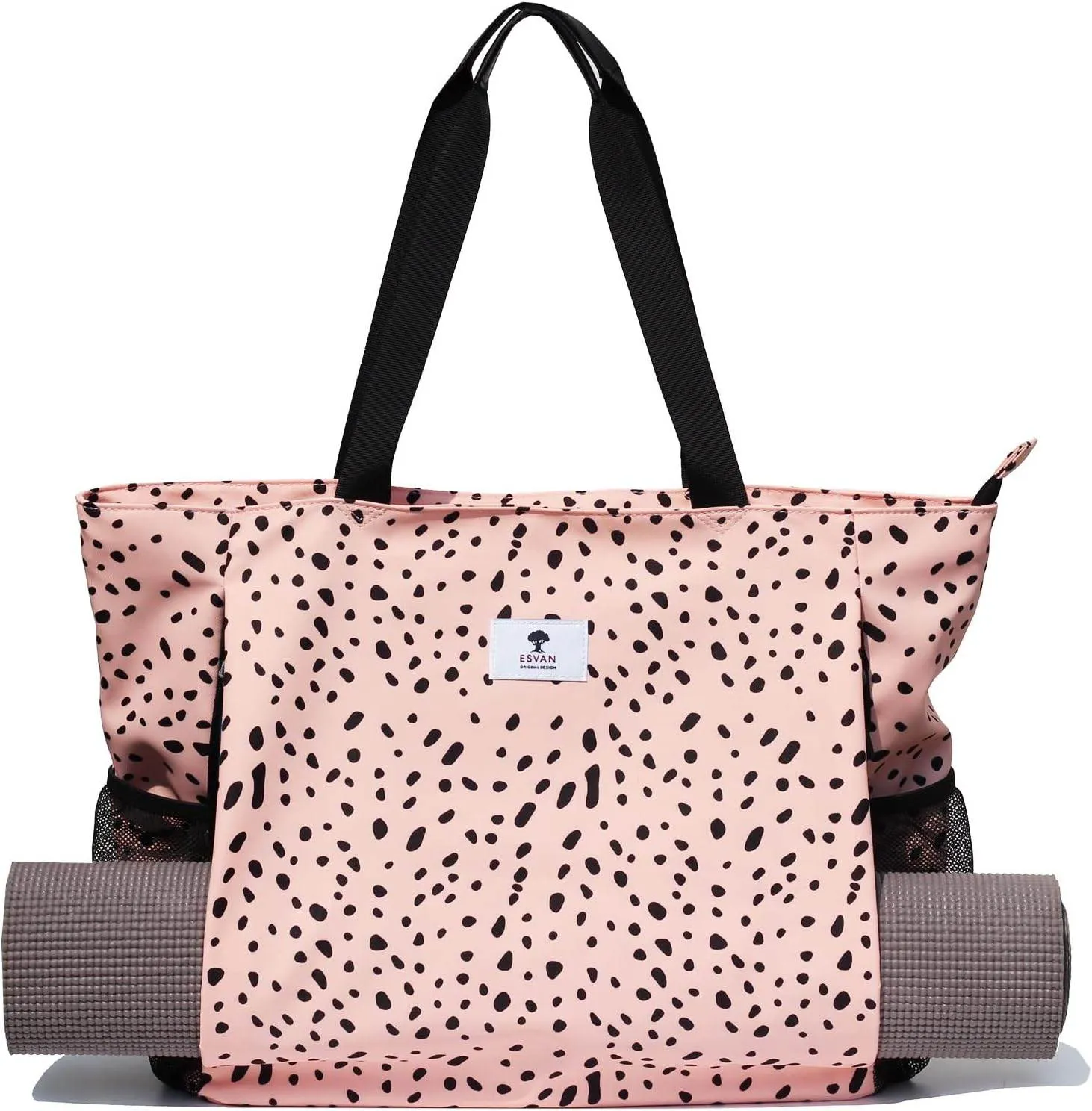 ESVAN Yoga Mat Bag Yoga Tote Carrier Shoulder Bag Carryall Tote for Office,Yoga,Pilates,Travel,Beach and Gym