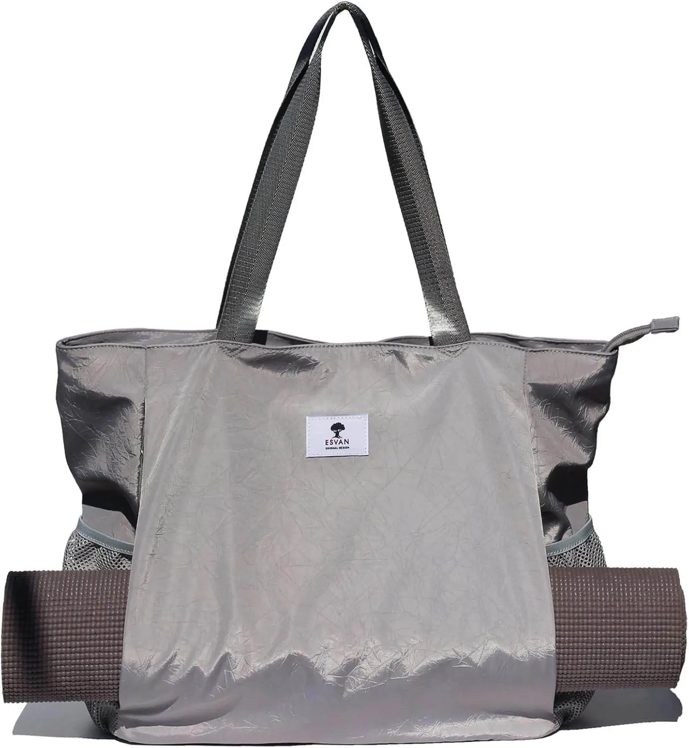 ESVAN Yoga Mat Bag Yoga Tote Carrier Shoulder Bag Carryall Tote for Office,Yoga,Pilates,Travel,Beach and Gym