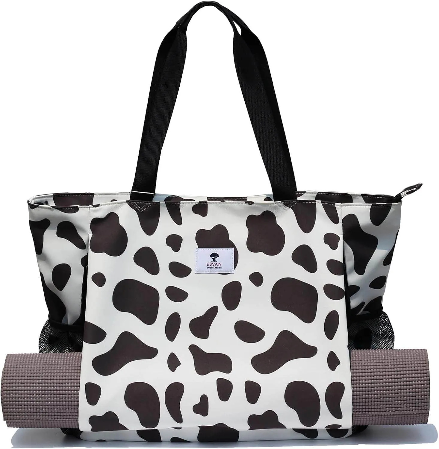 ESVAN Yoga Mat Bag Yoga Tote Carrier Shoulder Bag Carryall Tote for Office,Yoga,Pilates,Travel,Beach and Gym