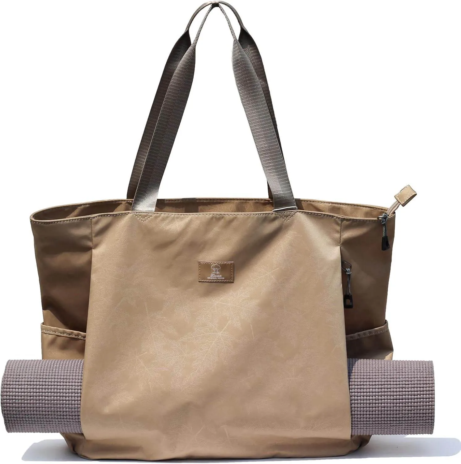 ESVAN Yoga Mat Bag Yoga Tote Carrier Shoulder Bag Carryall Tote for Office,Yoga,Pilates,Travel,Beach and Gym