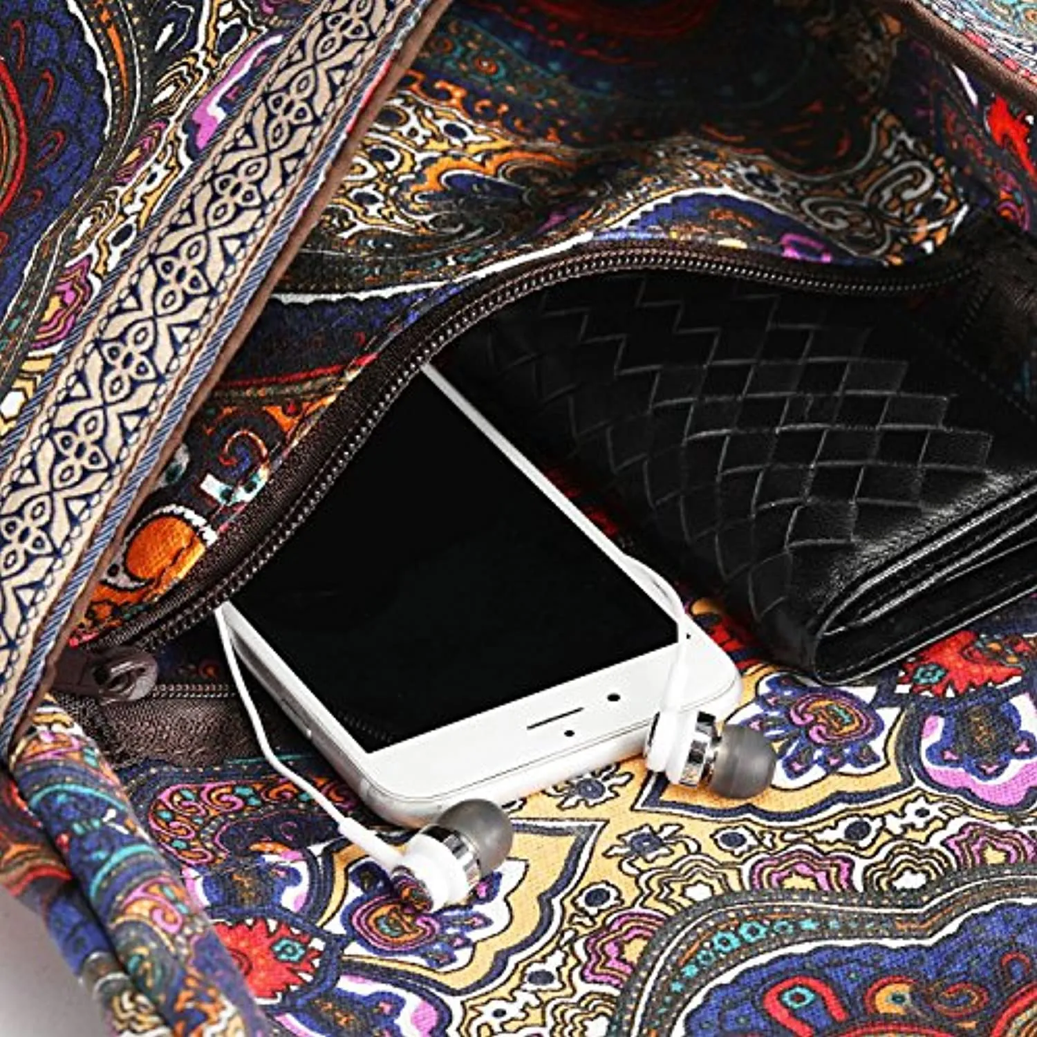 Ewedoos - Bolsa para tapete de yoga con bolsillo grande y bolsillo con cremallera, se adapta a la mayoría de tamaños
