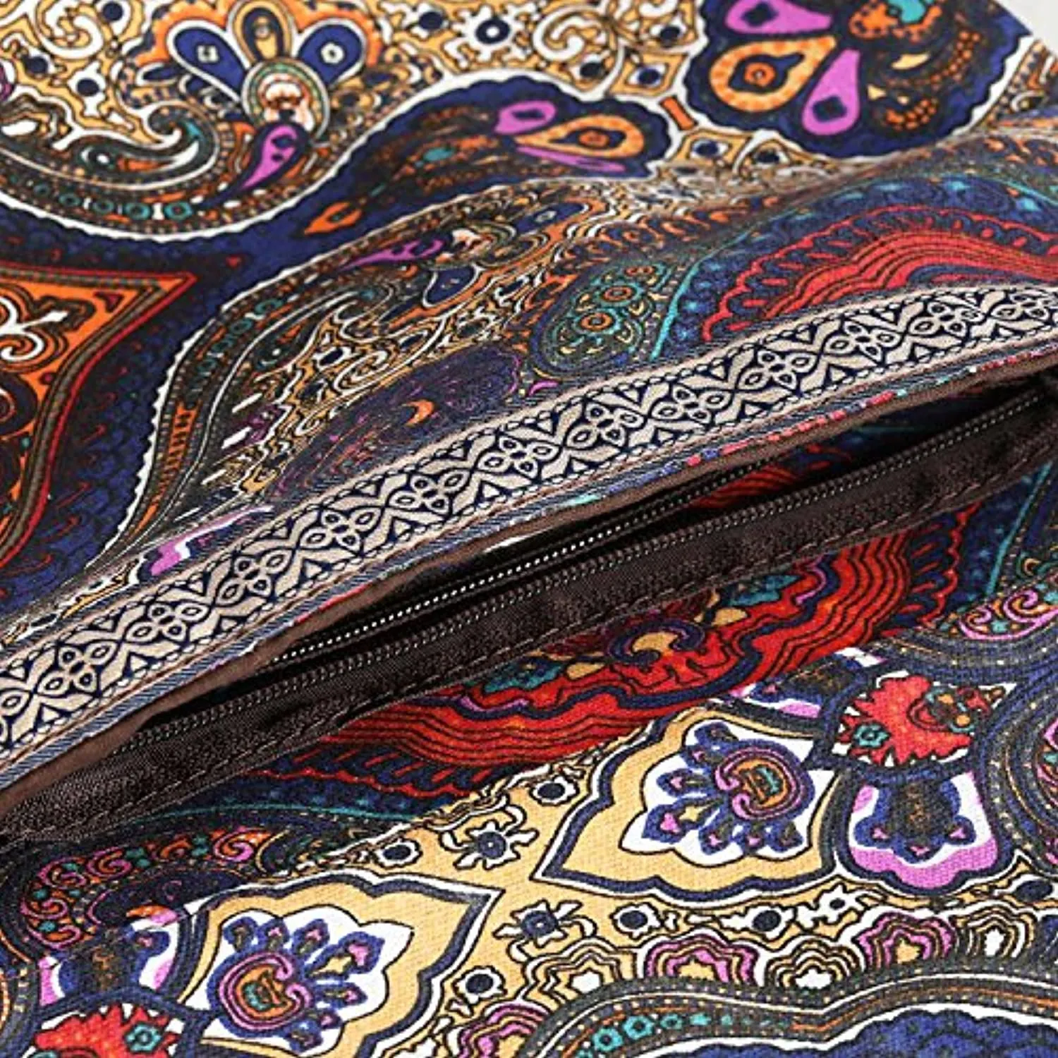 Ewedoos - Bolsa para tapete de yoga con bolsillo grande y bolsillo con cremallera, se adapta a la mayoría de tamaños