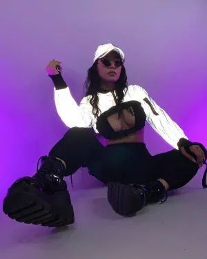 Extreme Crop Reflective Shrug