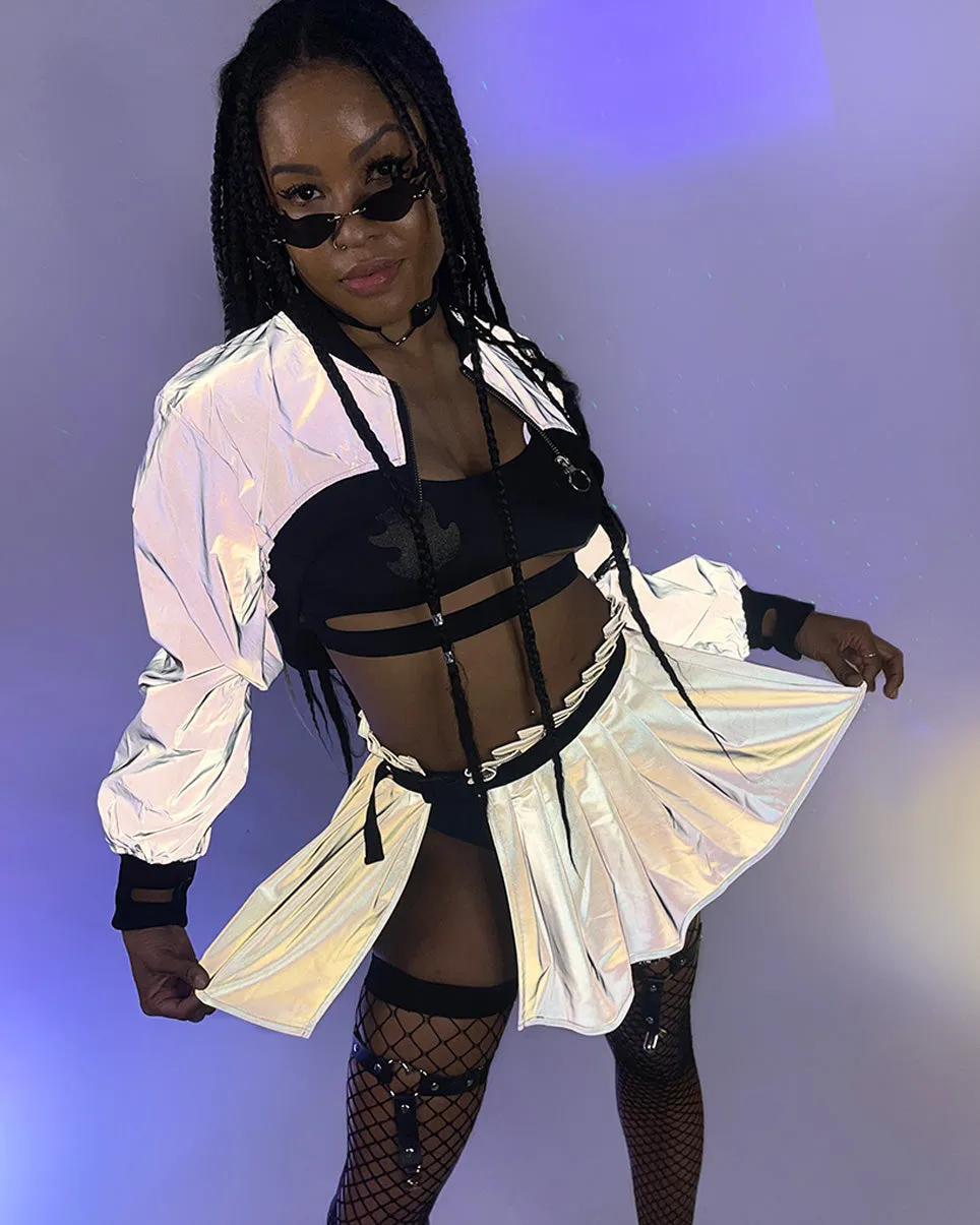 Extreme Crop Reflective Shrug