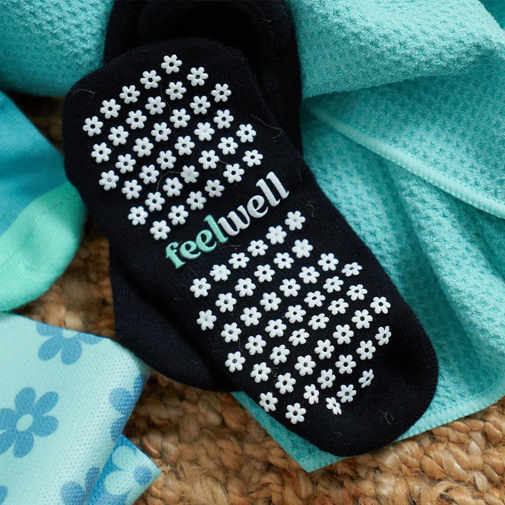 Feel Well Pilates Socks | Black