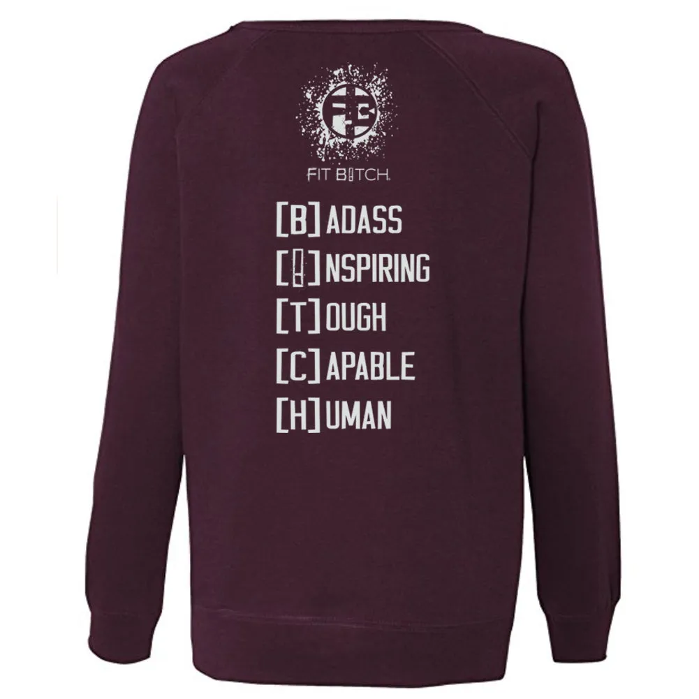 Fit Bitch - Long Sleeve - Lightweight Sweatshirt - Logo