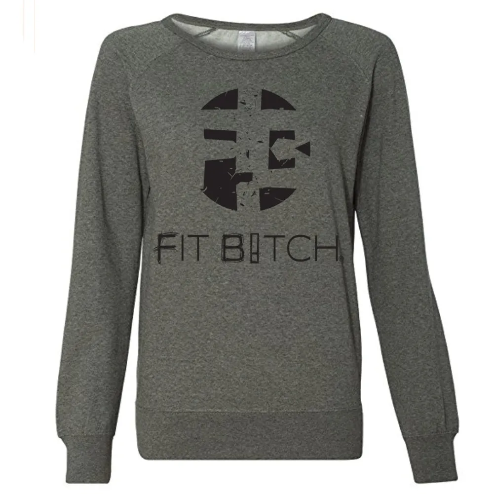 Fit Bitch - Long Sleeve - Lightweight Sweatshirt - Logo