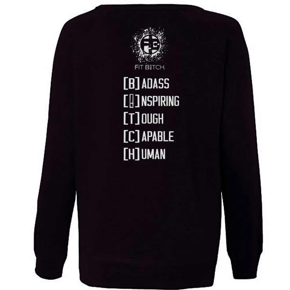 Fit Bitch - Long Sleeve - Lightweight Sweatshirt - Logo