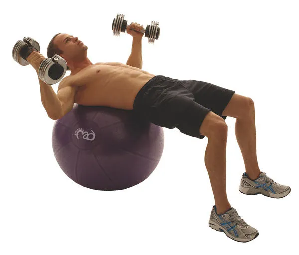 Fitness Mad Studio Pro 500Kg Gym Ball & Pump - 55cm