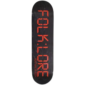 Folklore - Clock Red 8.25 Skateboard Deck