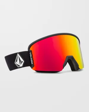 Garden 2 Matte Black Goggle - Red Chrome