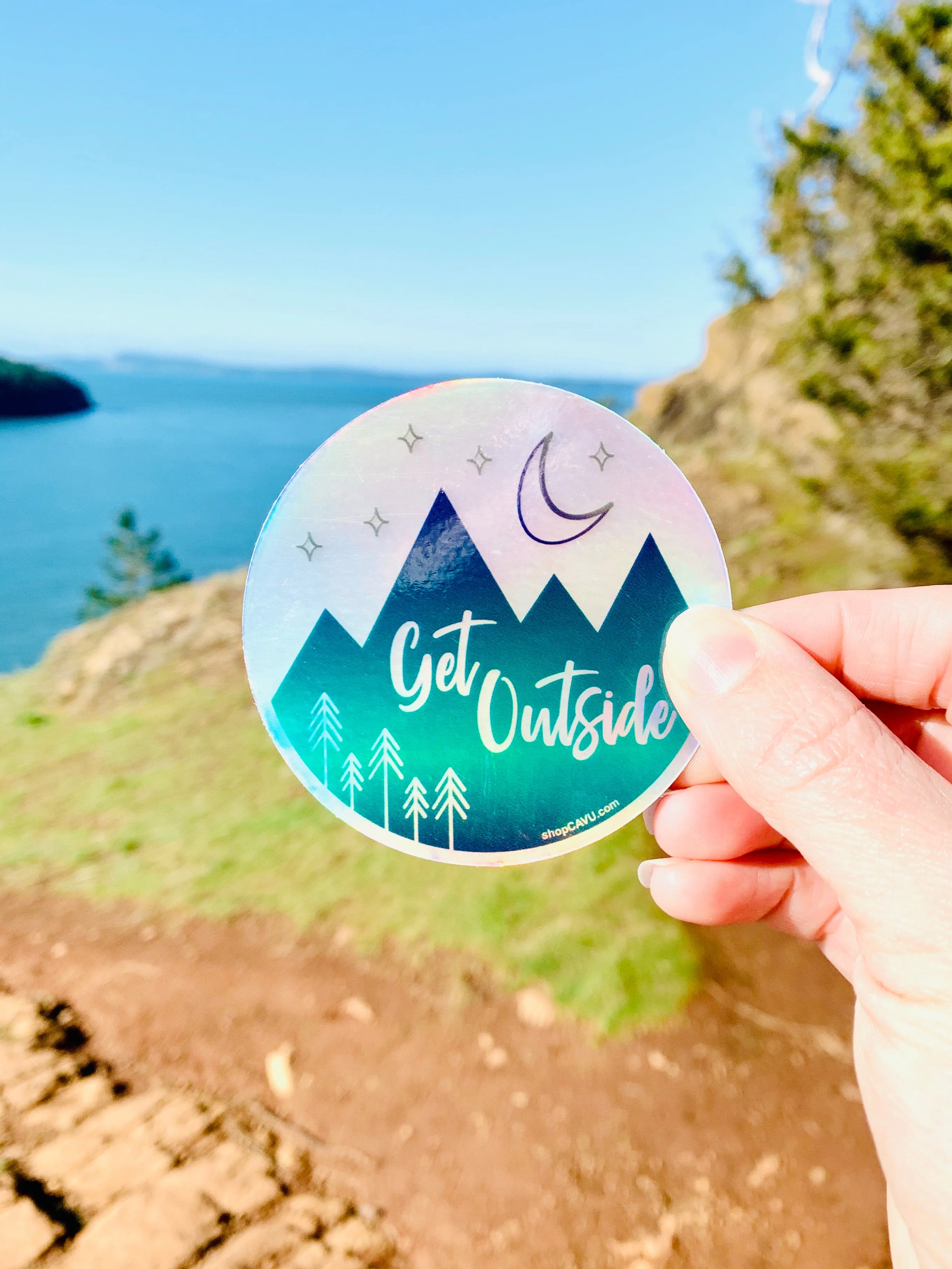 Get Outside Holographic 3" Sticker / Decal