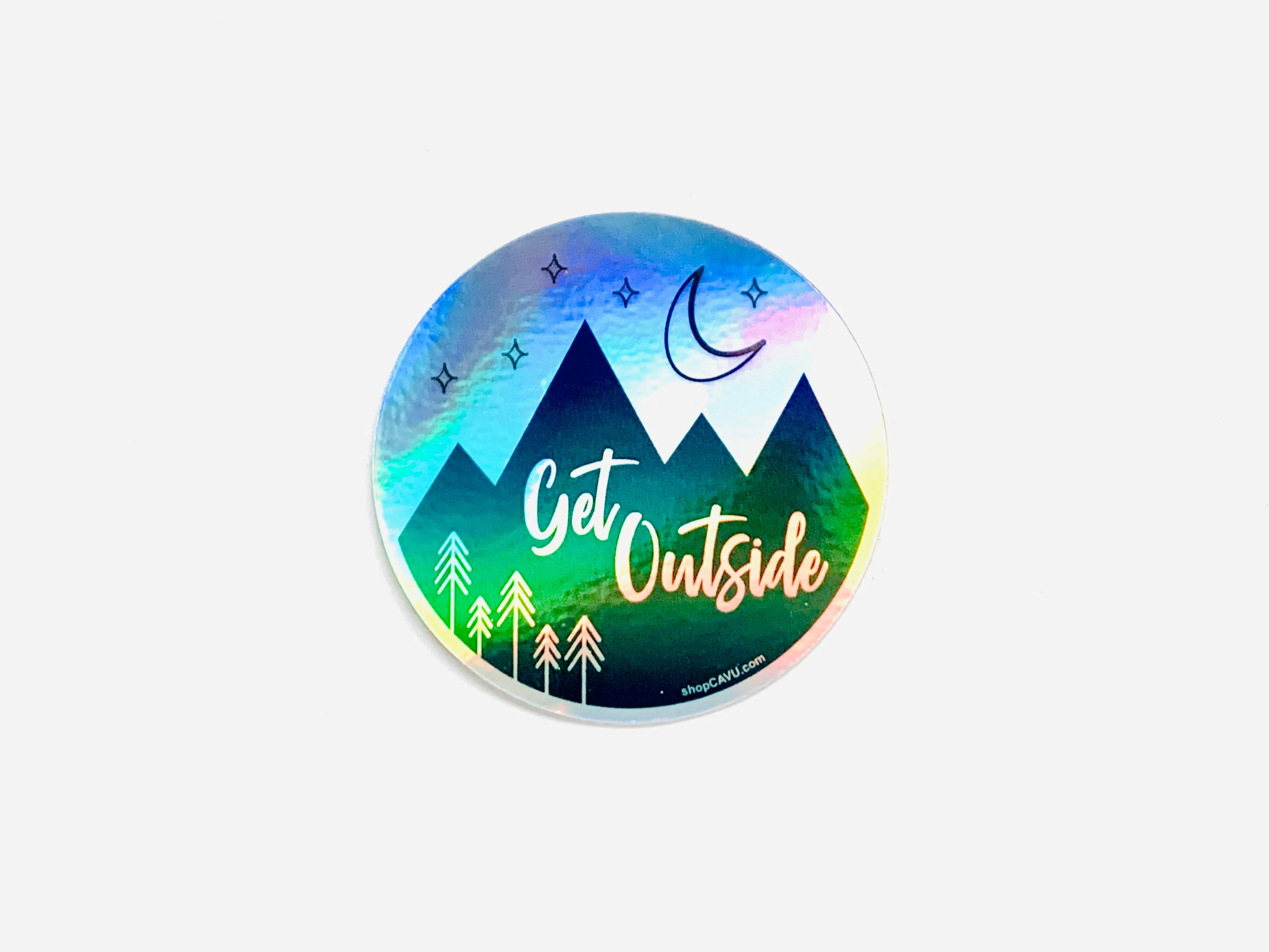 Get Outside Holographic 3" Sticker / Decal
