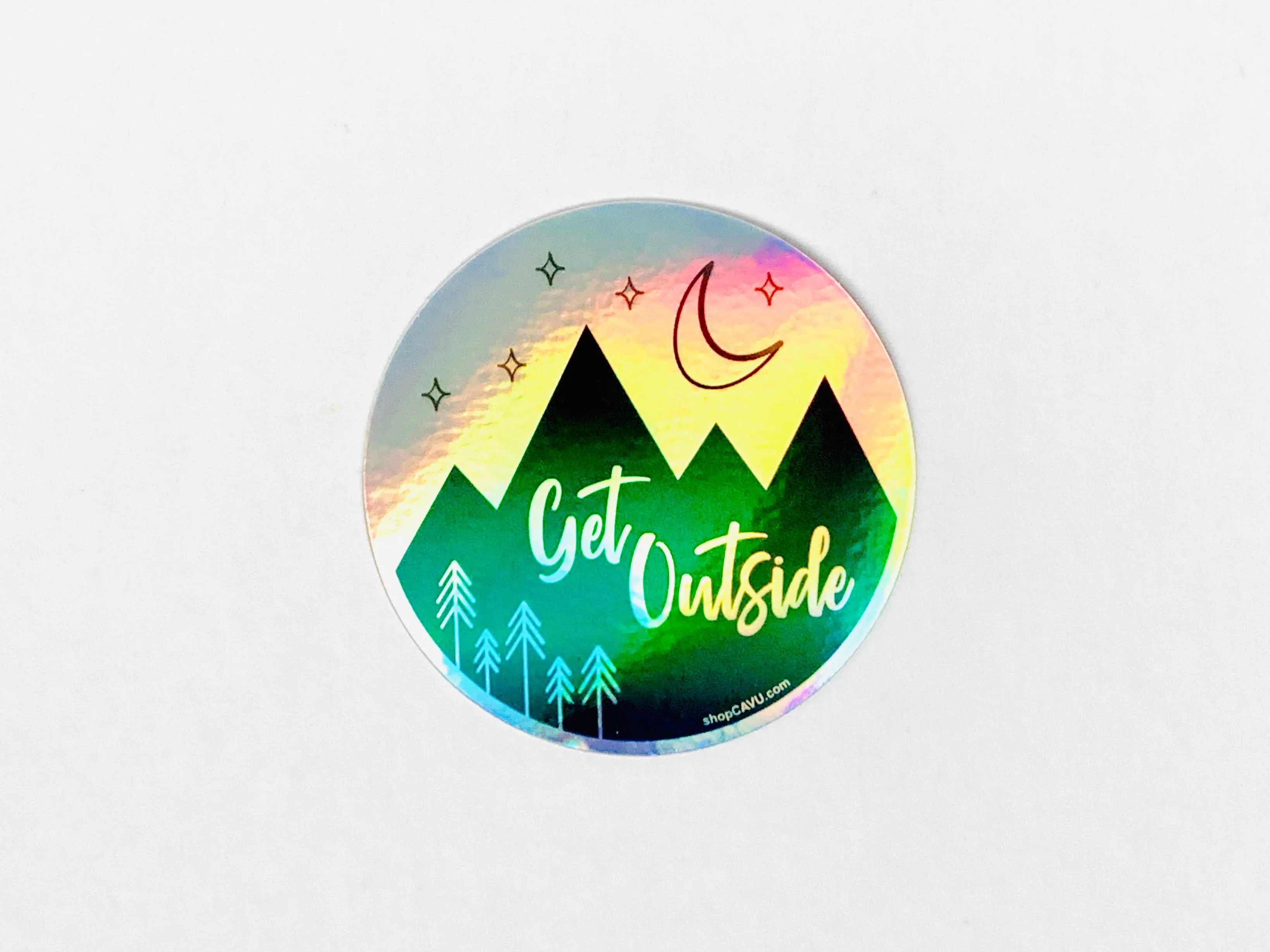 Get Outside Holographic 3" Sticker / Decal