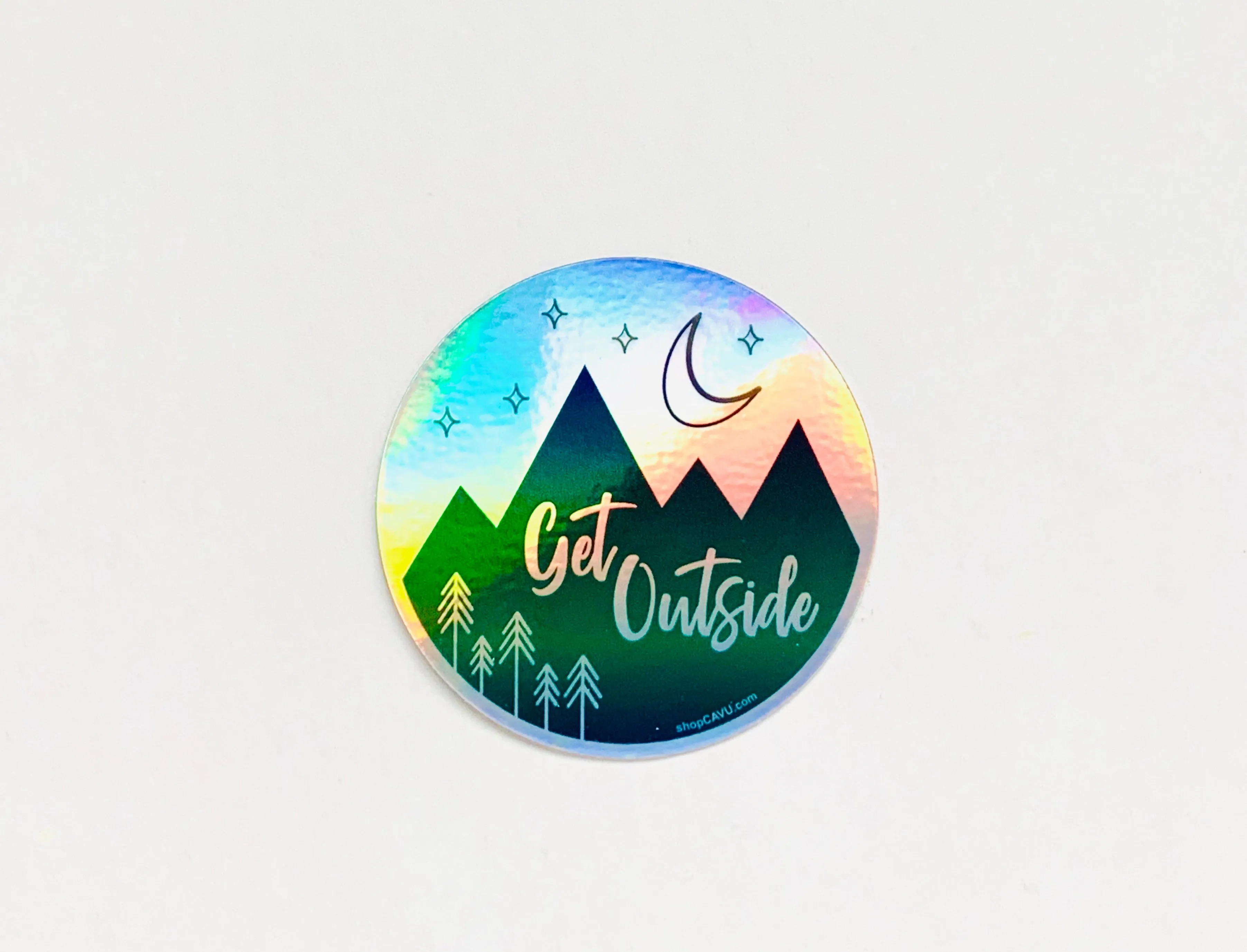 Get Outside Holographic 3" Sticker / Decal