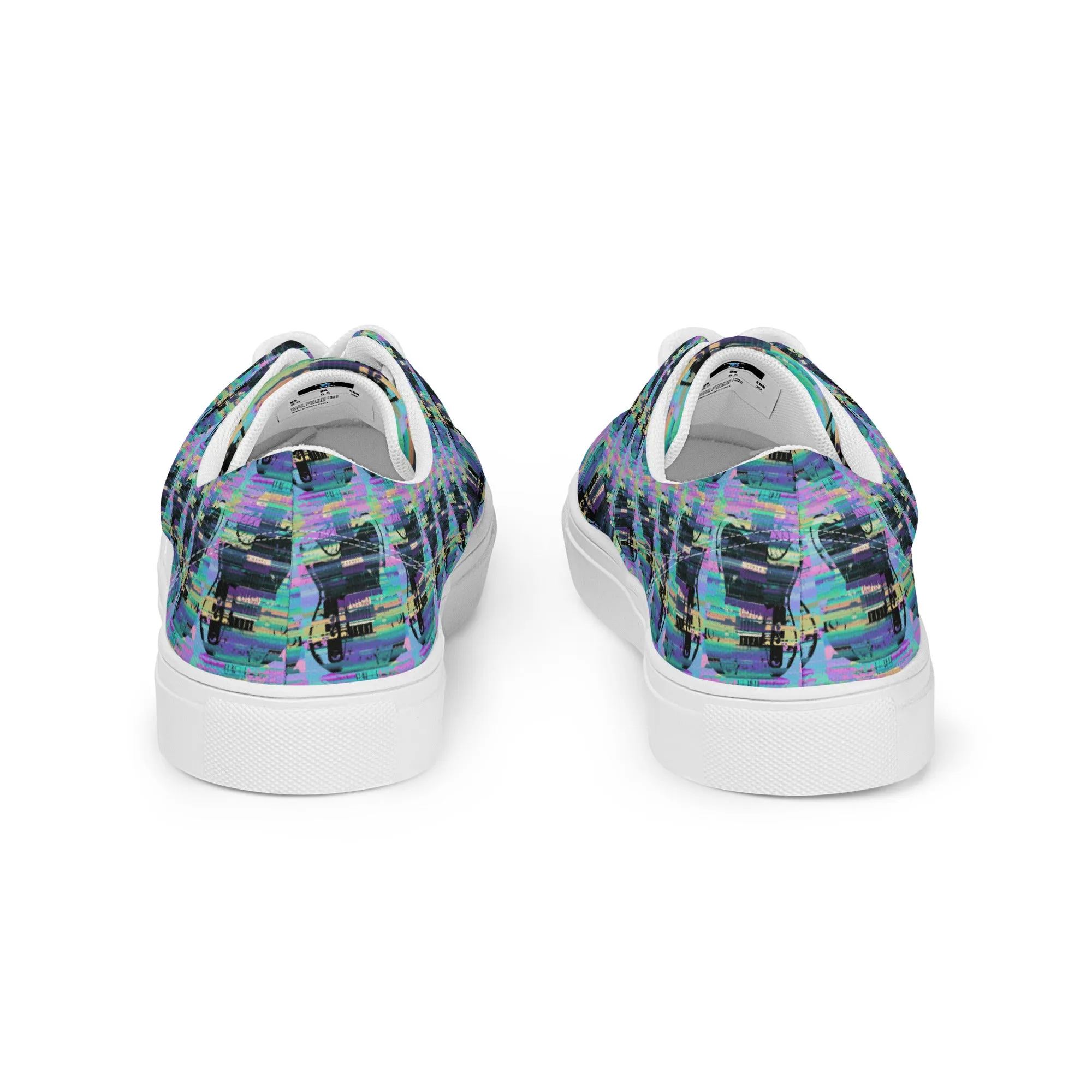 Glitch Guitar Women’s lace-up canvas shoes