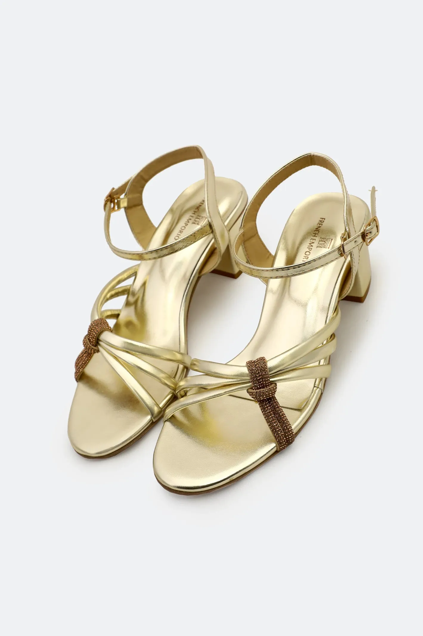Golden Ladies Formal Heels