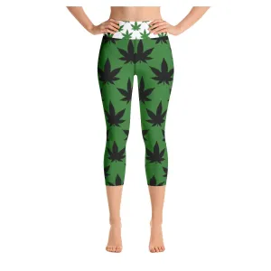 Green Highway Yoga Capris
