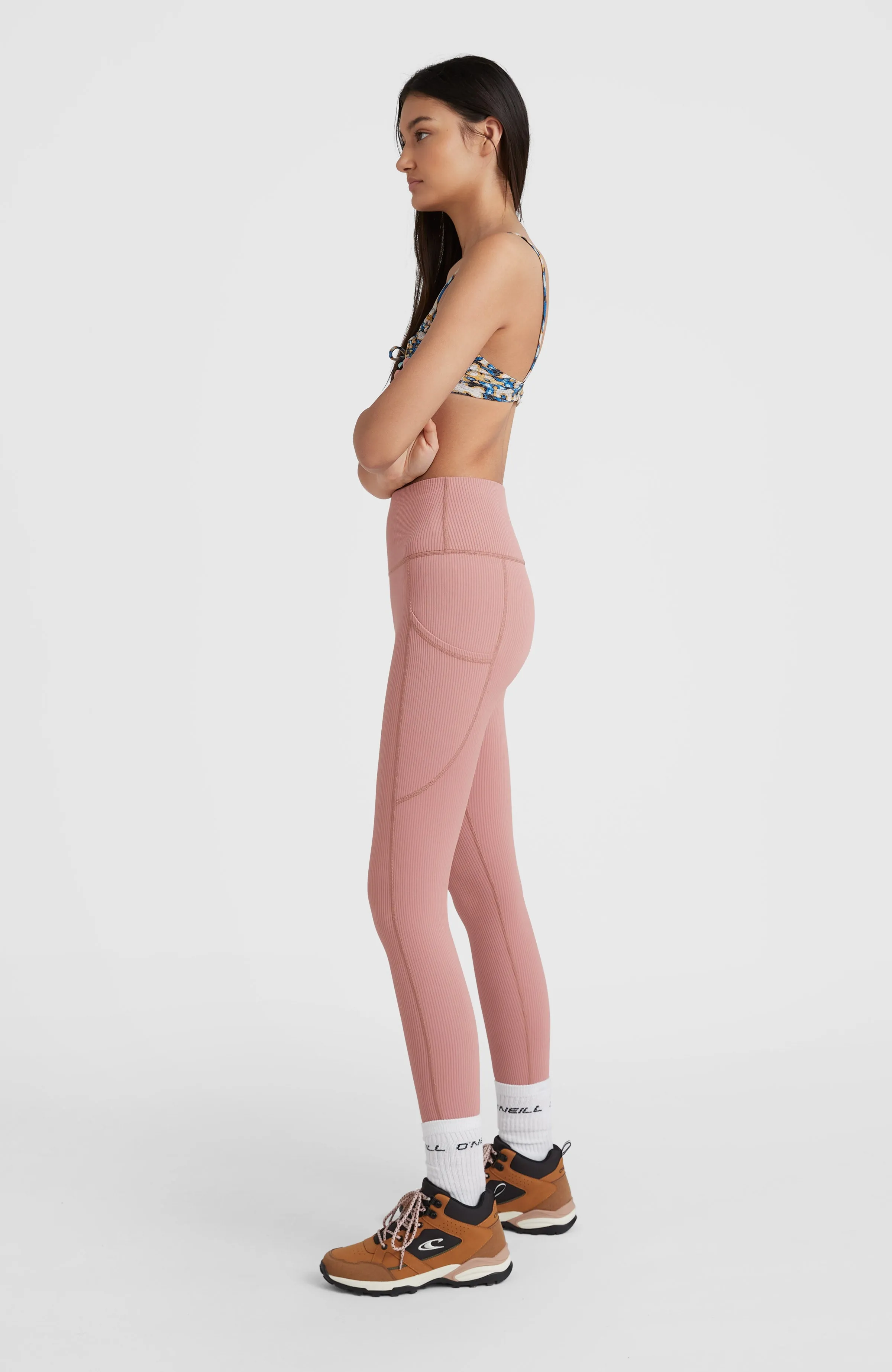 Hike Rib High Waist Leggings | Ash Rose