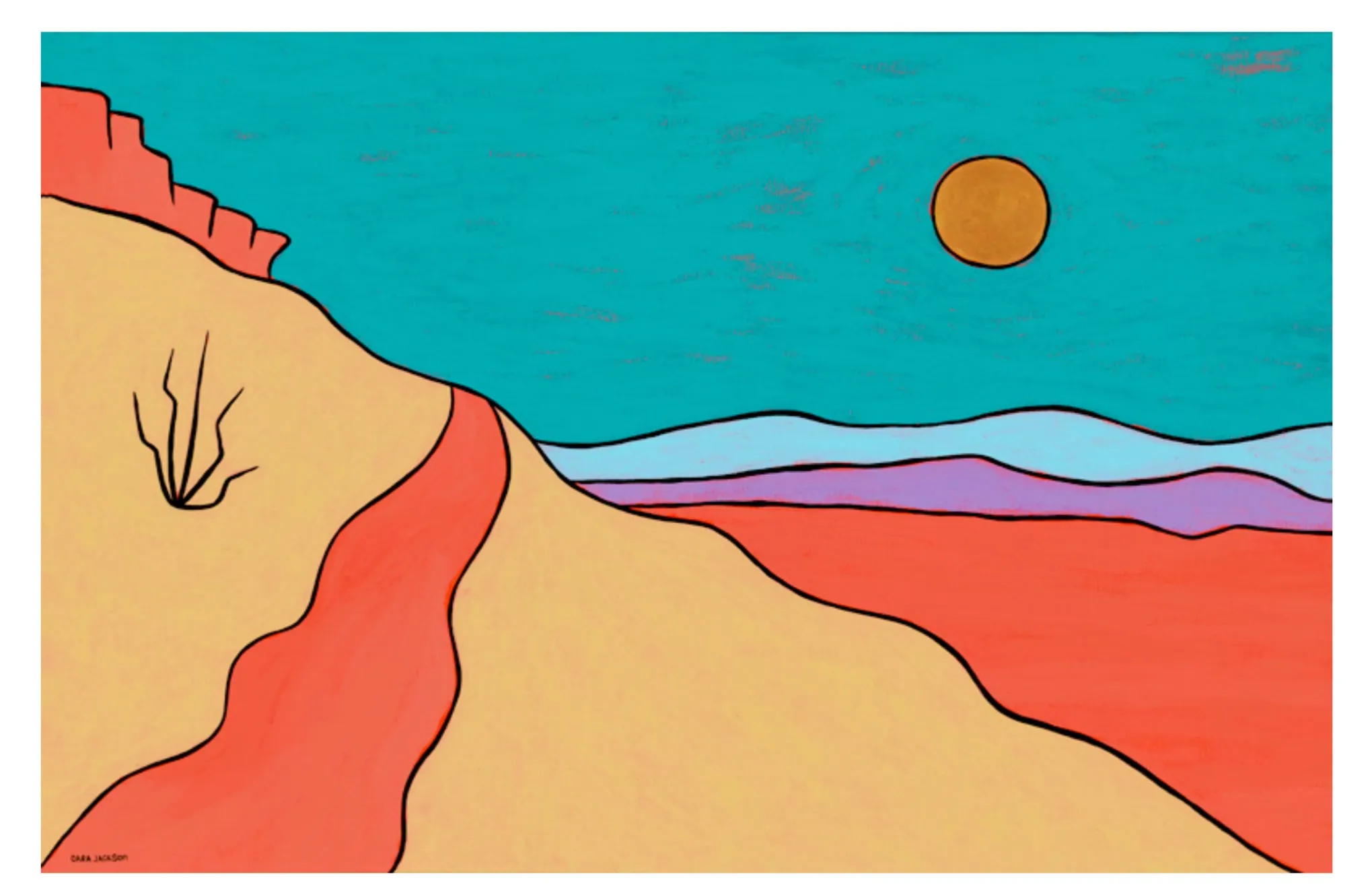 Hot Springs Trail Print