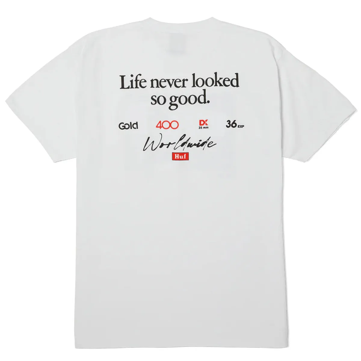 Huf - Kodak Rear View Tee White