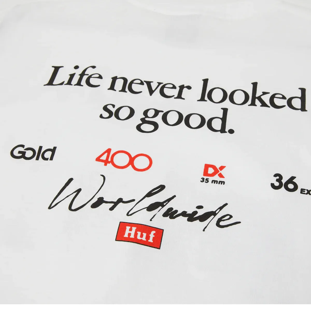 Huf - Kodak Rear View Tee White