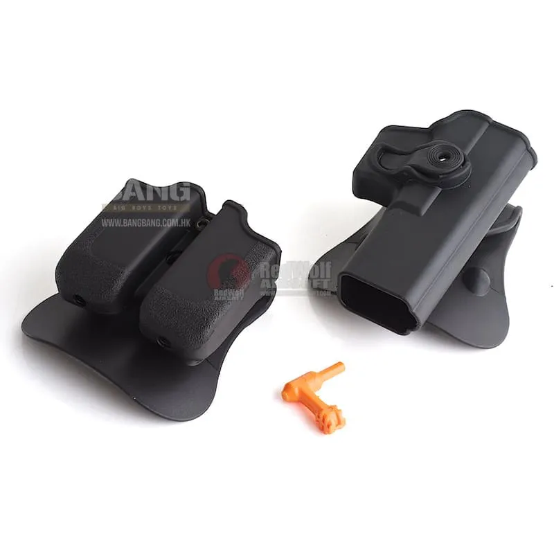 IMI Defense Plastic Pistol Case Large Size w/ Plastic Holste