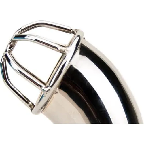 Impound Exhibition Male Chastity Device with Ergonomic Design, 3 Custom Fit Rings, Metal Construction