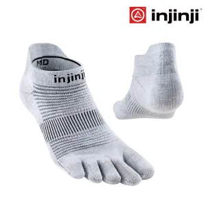 Injinji Run Lightweight No-Show Coolmax - Gray