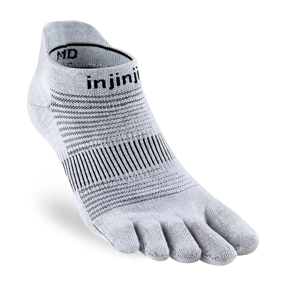 Injinji Run Lightweight No-Show Coolmax - Gray