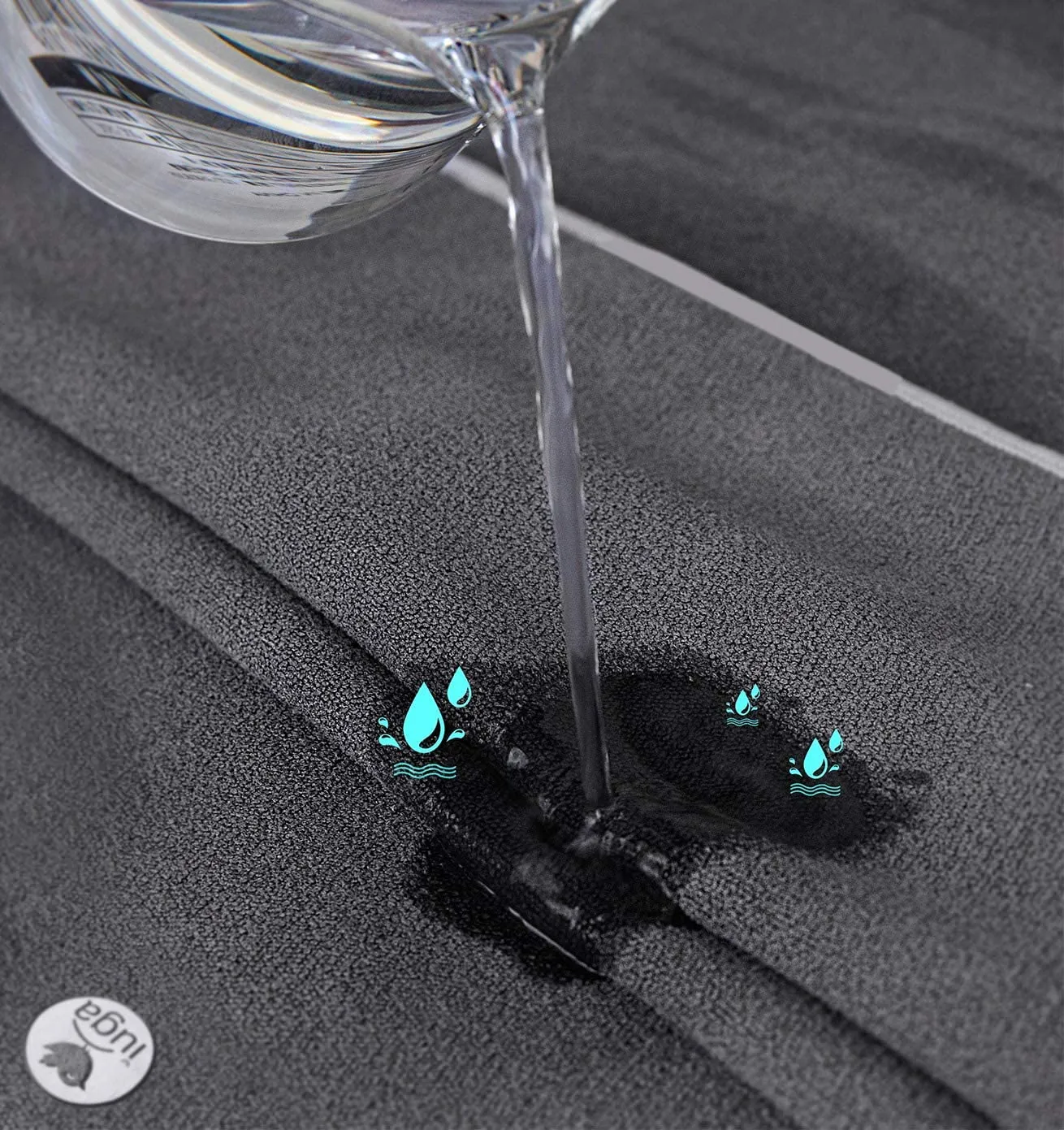 IUGA juego de toalla gruesa y caliente para yoga   toalla de mano (2 en 1), con bolsillos en las esquinas para prevenir resbalones, 100% microfibra, extra grande, antiderrapante, muy absorbente y de secado rápido 72x26 pulgadas