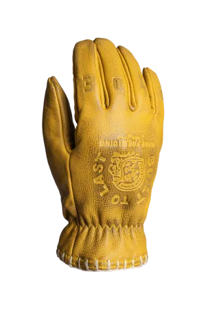 JOHN DOE COYOTE GLOVES YELLOW EMBOSSED. CE godkjente mc hansker.