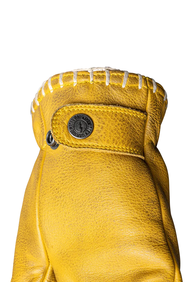 JOHN DOE COYOTE GLOVES YELLOW EMBOSSED. CE godkjente mc hansker.