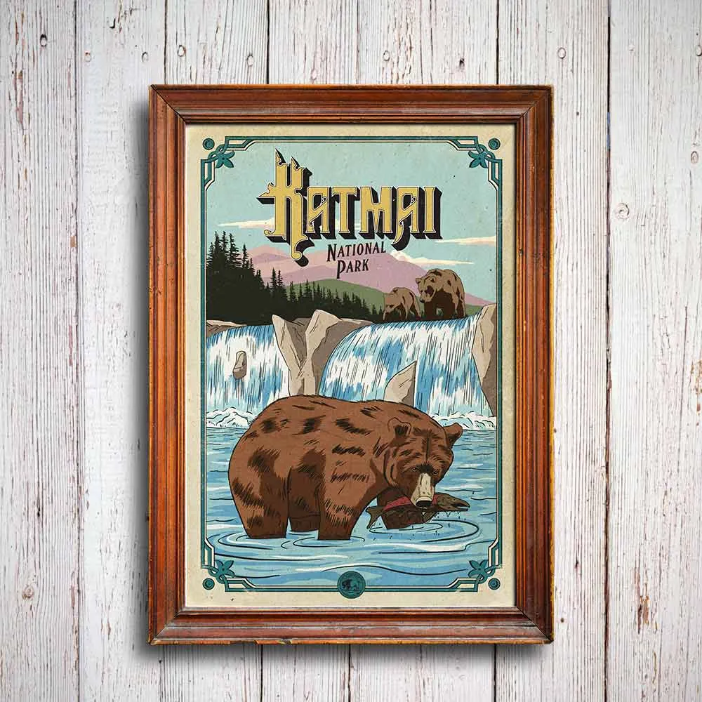 Katmai National Park Poster
