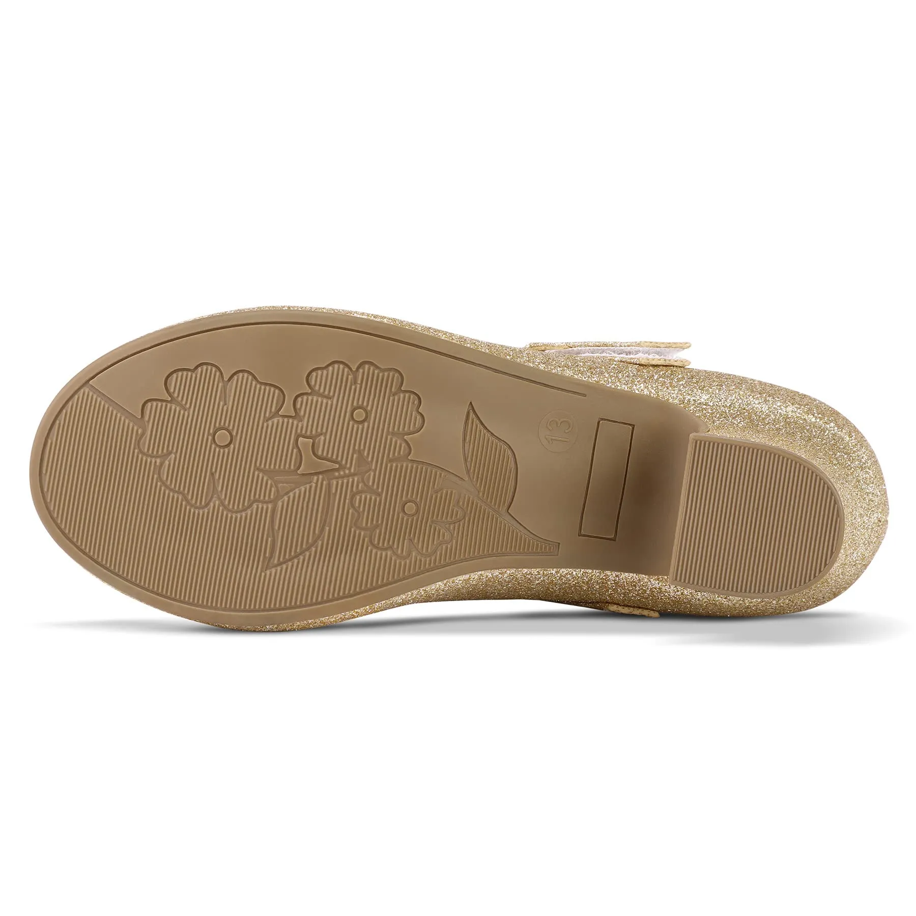 Kids Dress Shoes-Low Heel Rhinestone Lace-Up Mary Janes