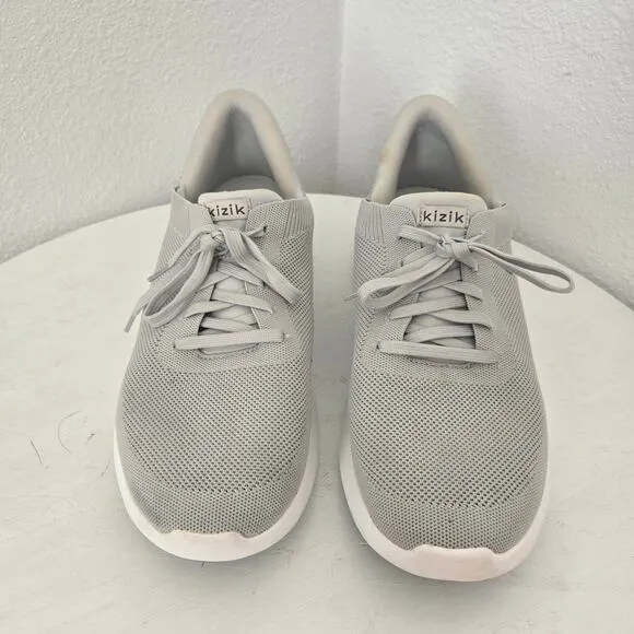 Kizik Men's Size 13 WIDE Athens Slate Gray Sneakers Lace Up Hands Free Shoes