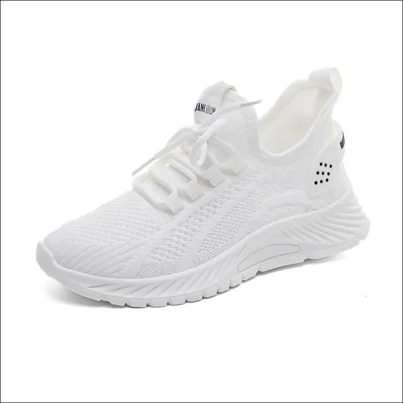 Lace-Up Mesh Platform Athletic Shoes for Women
