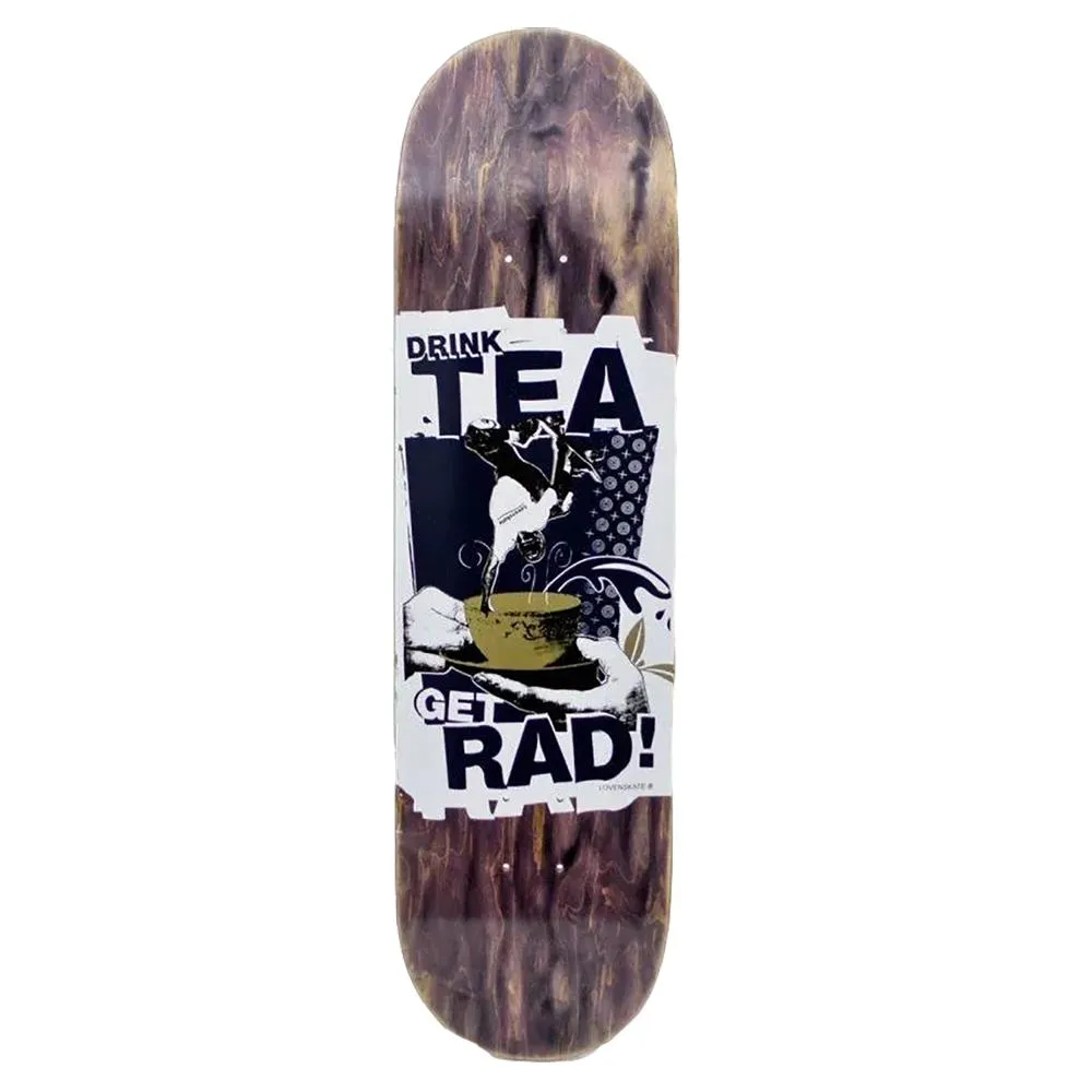 LovenSkate Drink Tea Get Rad Pool Shape
