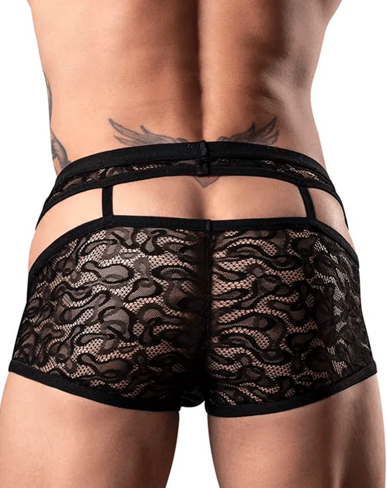 Male Power 126-289 Lucifer Cut Out Short Black