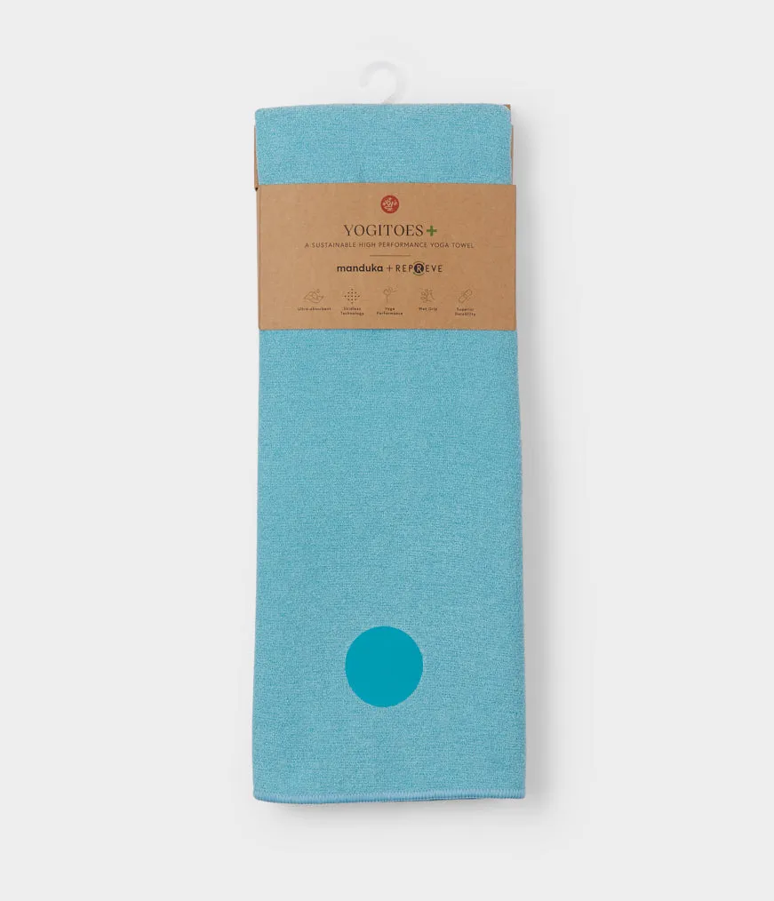 Manduka Yogitoes Plus Repreve Yoga Mat Towel 71'' - Aqua 3.0