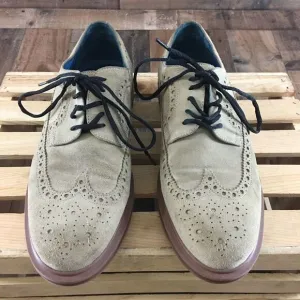 Mark Nason Skechers Suede Leather Full Brogue Wingtip Pan Derby Shoes Men's 12‎