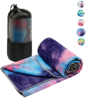 Masdery - Toalla de yoga (71.7 x 24.0 in), diseño de gofres antideslizante de textura antideslizante ideal para gimnasio, yoga caliente y pilates de microfibra sin olor con varios colores