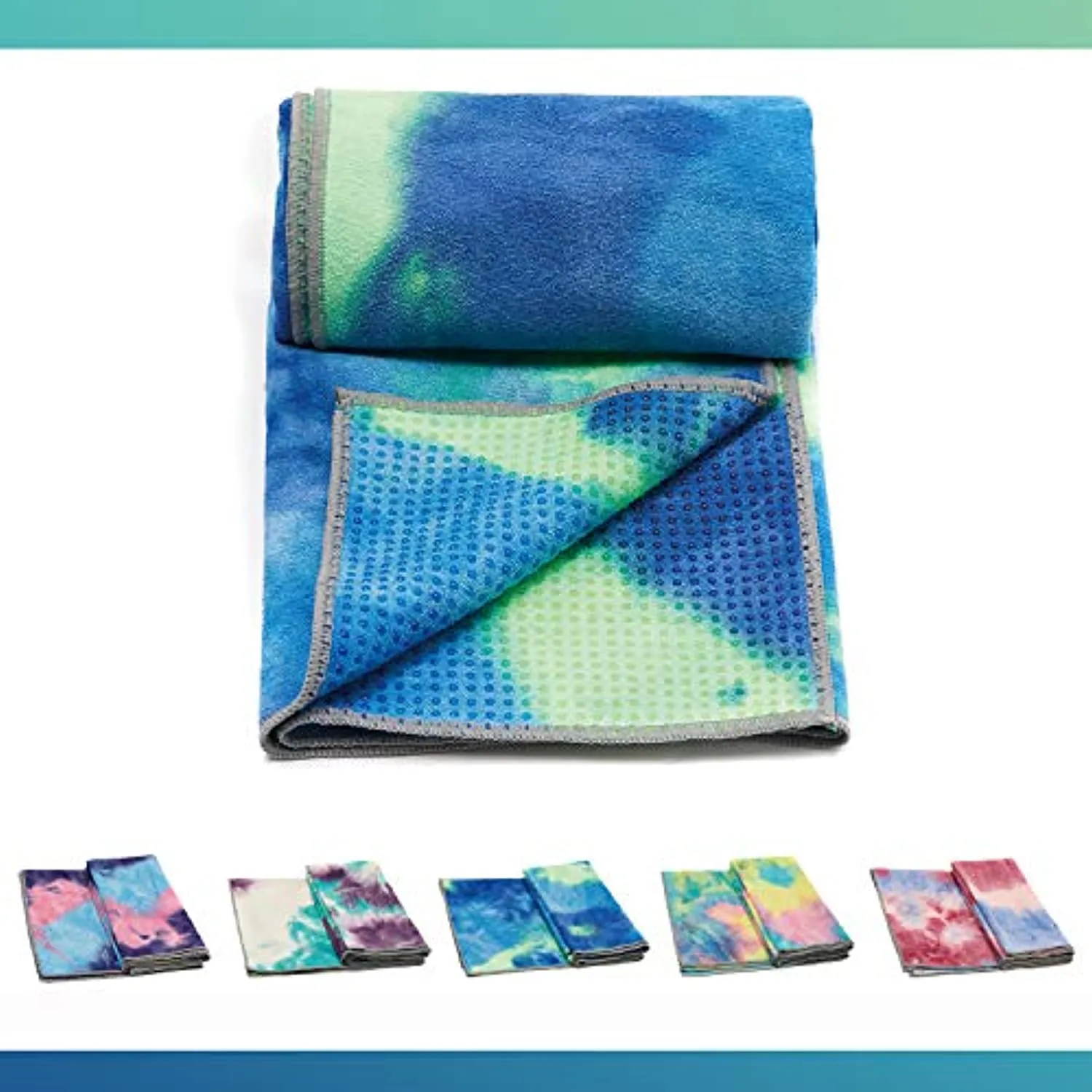 Masdery - Toalla de yoga (71.7 x 24.0 in), diseño de gofres antideslizante de textura antideslizante ideal para gimnasio, yoga caliente y pilates de microfibra sin olor con varios colores