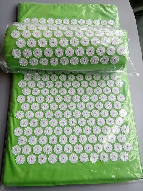 Massage Cushion Acupressure Mat Relieve Stress Pain | Acupuncture Spike Yoga Mat with Pillow