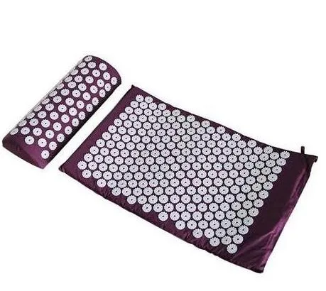 Massage Cushion Acupressure Mat Relieve Stress Pain | Acupuncture Spike Yoga Mat with Pillow